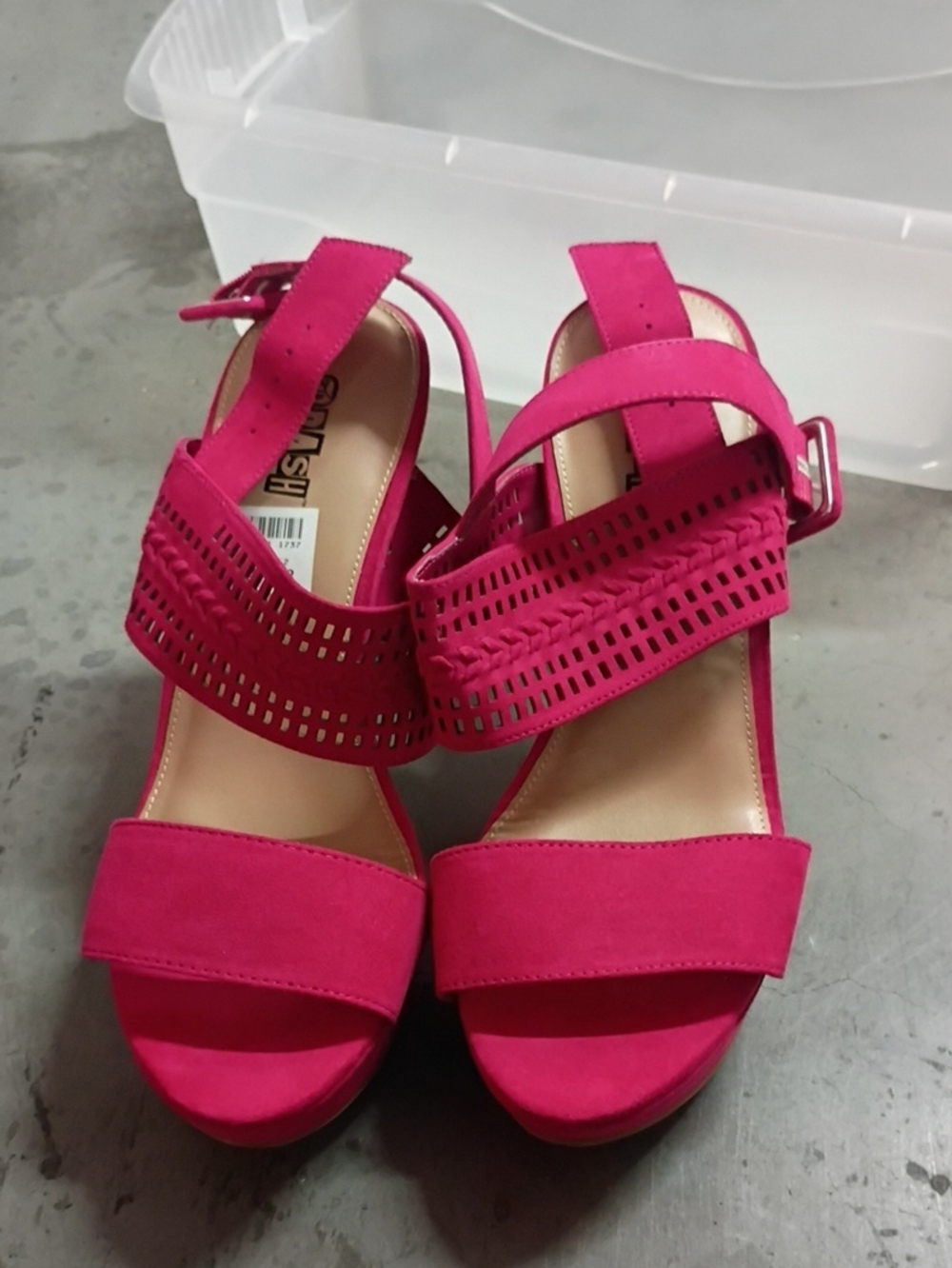 Women’s Pink Strappy Sandal Heels - Brand: